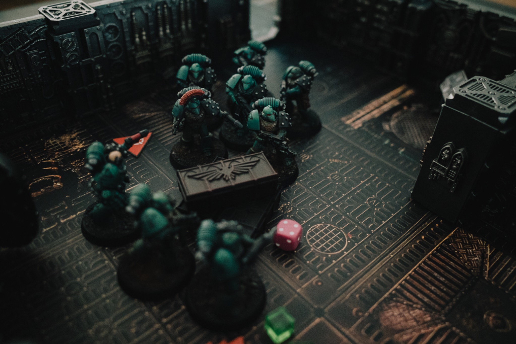 Space Marines take the central objective