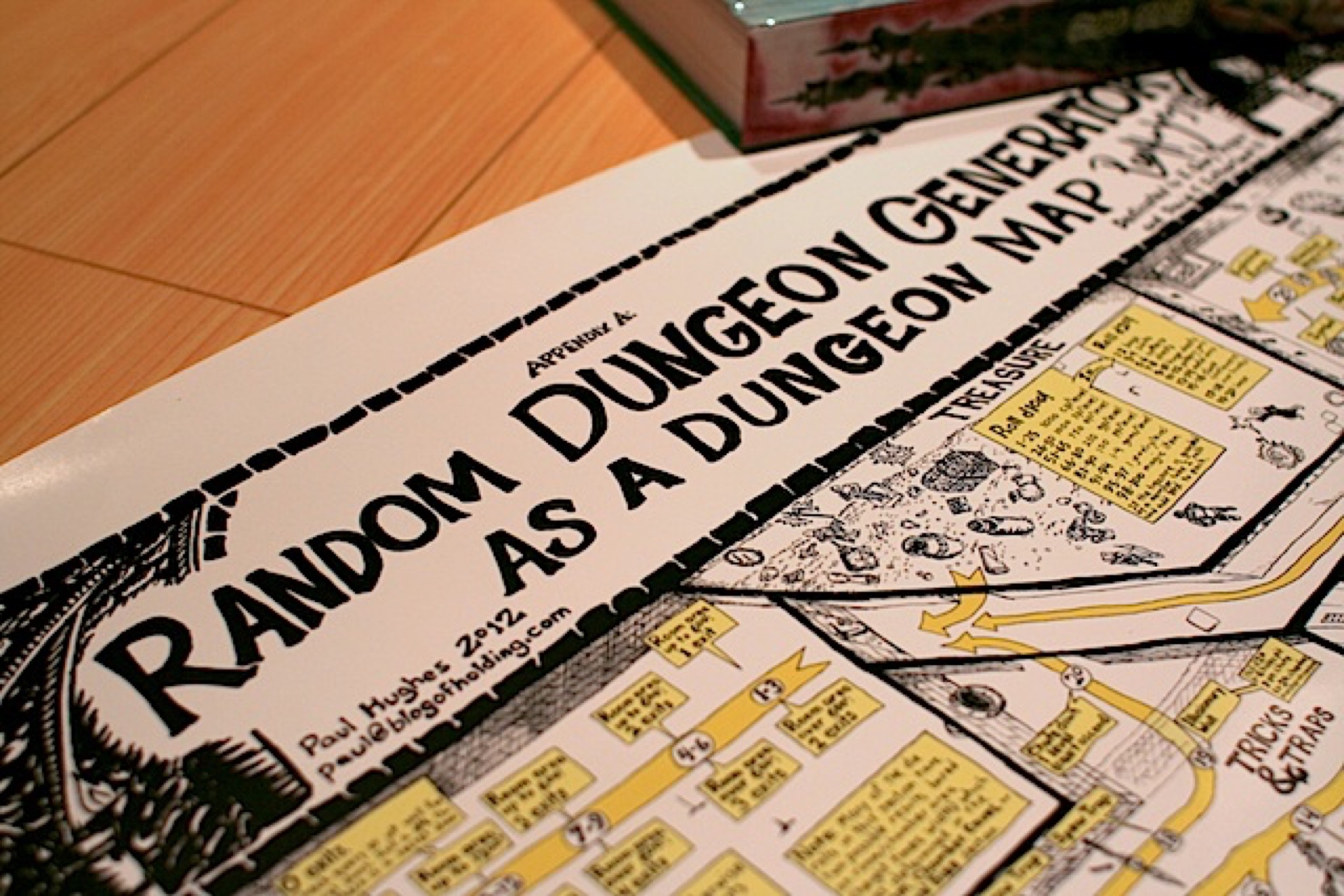 Random Dungeon Generator as a Dungeon Map